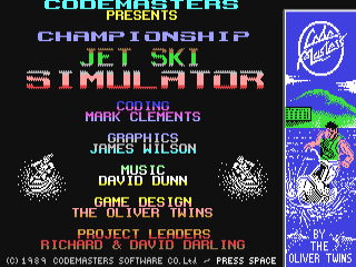 Jet title screen for Commodore 64